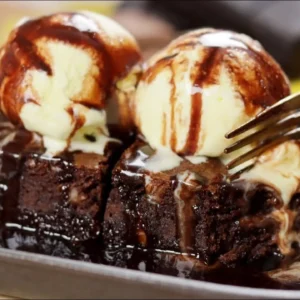 Brownie with Ice Cream
