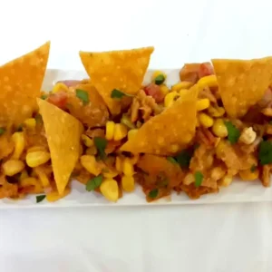 Crunchy Nachos & Corn Flakes Chaat